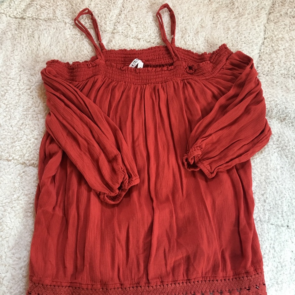 3/4 Sleeve, Off the Shoulder Blouse